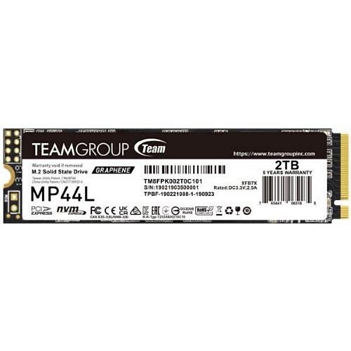 TeamGroup Δίσκος SSD 2TB MP44L PCIe M.2  PCIe 4.0 x4 NVME (TM8FPK002T0C101) (TEGTM8FPK002T0C101)