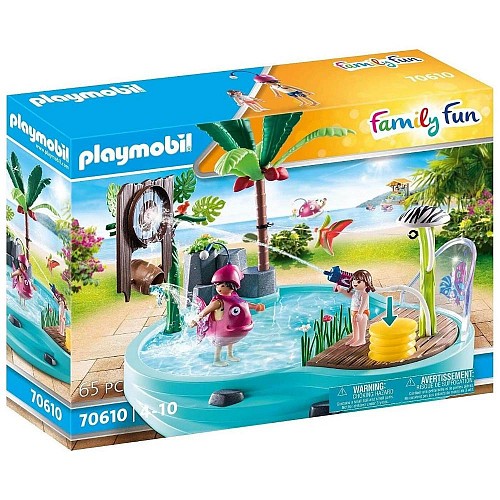 Playmobil Family Fun Small Pool with Water Sprayer για 4-10 ετών (70610) (PLY70610)