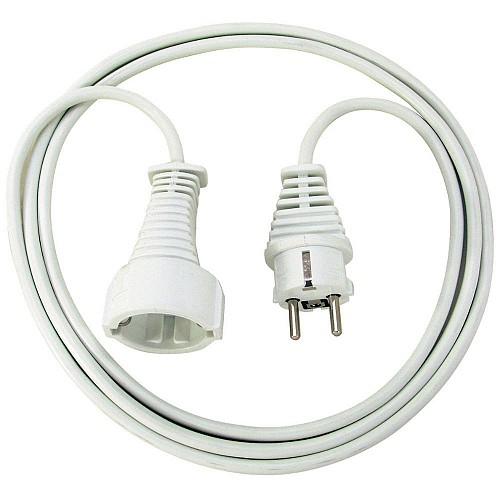 Brennenstuhl Quality plastic extension cable 3m white H05VV-F 3G1,5 (1168430) (BNN1168430)