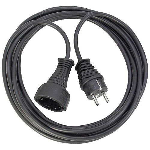 Brennenstuhl Quality plastic extension cable 3m black H05VV-F 3G1,5 (1165430) (BNN1165430)