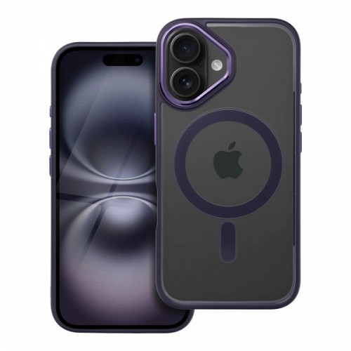 iS TPU MAG COLOR EDGE IPHONE 16 PLUS trans black purple backcover