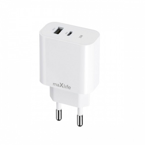 MAXLIFE TRAVEL CHARGER MXTC-06-25 PD + 1 PORT 25W white