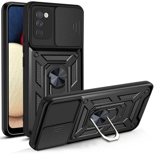 Bodycell Armor Slide Cover Case Samsung A02s Black