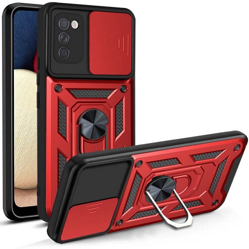 Bodycell Armor Slide Cover Case Samsung A02s Red