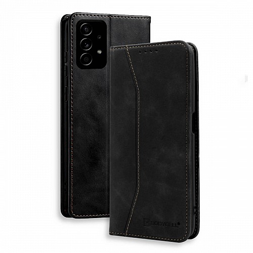 Bodycell Book Case Pu Leather Samsung A52/A52S  Black