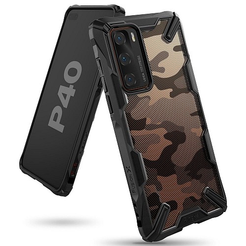 HUAWEI P40 - ΘΗΚΗ ΣΙΛΙΚΟΝΗΣ RINGKE FUSION X CAMO