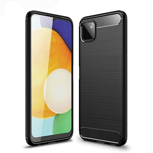 SAMSUNG A226B Galaxy A22 5G - ΘΗΚΗ ΣΙΛΙΚΟΝΗΣ CARBON ΜΑΥΡΗ