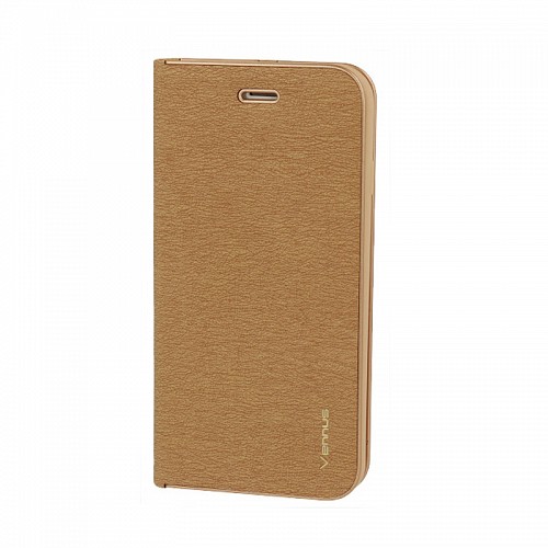 SAMSUNG Galaxy Note 10 - ΘΗΚΗ BOOK STYLE VENNUS FRAME ΜΑΓΝΗΤΙΚΗ ΧΡΥΣΗ