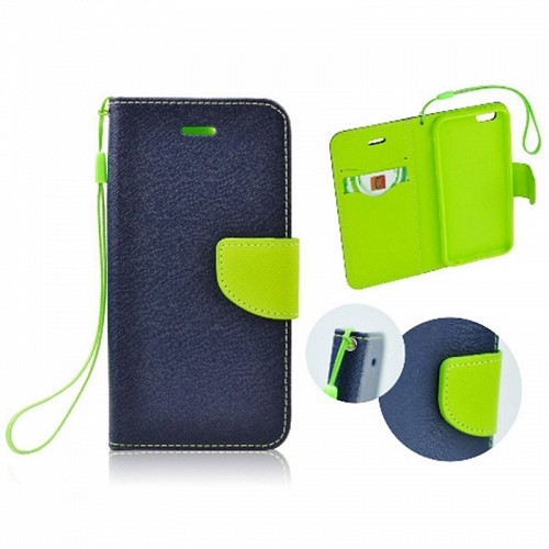 SAMSUNG M305 Galaxy M30 - ΘΗΚΗ NETONE FANCY DIARY BOOK STYLE ΠΟΡΤΟΦΟΛΙ ΜΠΛΕ - LIME