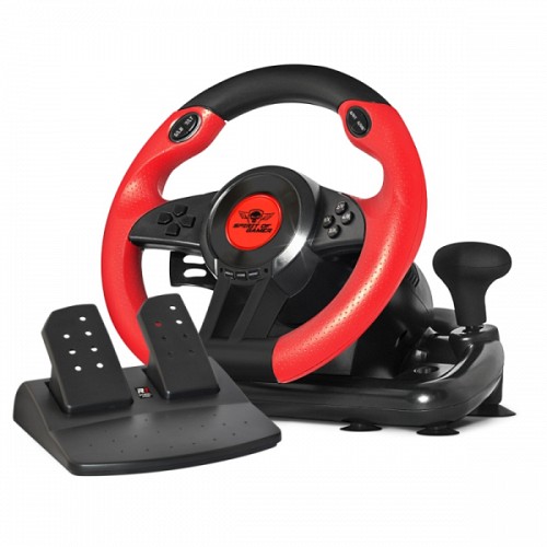 SOG GAMING RACE WHEEL AIR DARK SWITCH PC black red