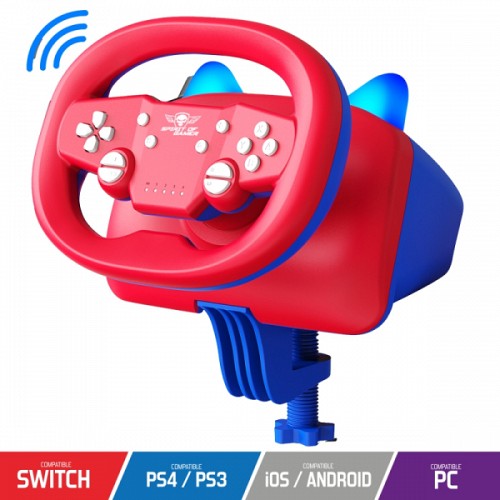 SOG GAMING RACE WHEEL AIR DARK SWITCH PC PS3 PS4 red