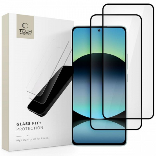 TECH-PROTECT FULL GLASS FIT 2-PACK XIAOMI REDMI NOTE 14 4G/5G black