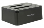 DELOCK docking station 62661, clone function, 2x HDD/SSD, 6Gb/s,  62661