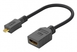 GOOBAY  micro HDMI  HDMI 58683, 4K/60Hz, 0.15m,  58683