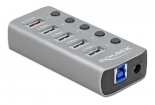 DELOCK USB hub 63262  , 5x , 5Gbps, 2.4A,  63262