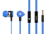 CELEBRAT earphones   D1, 3.5mm, 10mm, 1.2m flat,  D1-BL