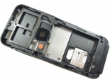 Nokia 6120 Classic - Middle Cover + Camera Lens Black