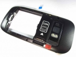 Nokia C7-00 - Middle Cover + Camera Lens Black