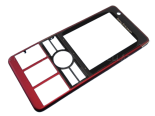 Sony Ericsson G900 - Front Cover + Lens Dark Red