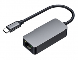 POWERTECH αντάπτορας δικτύου PTH-080, USB-C, 2.5Gbps Ethernet, γκρι PTH-080