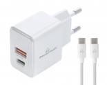 POWERTECH   PT-1249, , USB/USB-C, 30W, GaN,  PT-1249