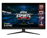 MSI MONITOR GAMING G321Q, FLAT IPS WQHD, 31.5", 16:9, 300CD/M2, 100.000.000:1, 1MS, 170Hz, 2560x1440, 2XHDMI/DISPLAY PORT/HEADPHONE OUT, BLACK, 3YW.