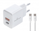 POWERTECH   PT-1248, , USB/USB-C, 20W, GaN,  PT-1248