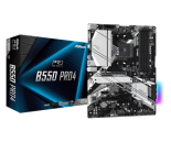 ASROCK MB B550 PRO4, SOCKET AMD AM4, CS AMD B550, 4 DIMM SOCKETS DDR4, D-SUB/HDMI, LAN GIGABIT, ATX, 2YW.