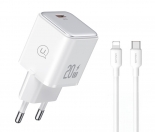 USAMS   US-YX   Lightning, USB-C 20W,  YXXLOGTC03