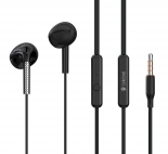 CELEBRAT earphones με μικρόφωνο G28, 3.5mm σύνδεση, Φ10mm, 1.2m, μαύρα G28-BK