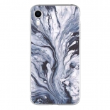 Silicon Marble Case iPhone XR SM2 Blue/White