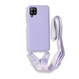 Bodycell Silicon Case με Λουρακι Samsung A42 5G Violet