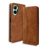 Bodycell Book Case Pu Leather Realme C33 Brown