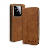 Bodycell Book Case Pu Leather Xiaomi 14 5G Brown