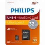 Philips microSDHC 32GB Class 10 U1 UHS-I   (PHMSDA32GUHSIU1P2) (PHIPHMSDA32GUHSIU1P2)