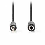 Καλώδιο προέκτασης 3.5mm Stereo αρσ. ? 3.5mm Stereo θηλ, 1.00m NEDIS CAGL22090BK10