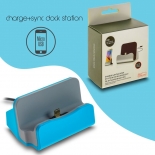 Docking Station Micro Usb Charge-Data Blue 1018.016