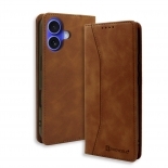 Bodycell Book Case Pu Leather iPhone 16  Brown