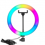 LED Ring light 33cm RGB 25W Black 1220.019