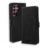 Bodycell Book Case Pu Leather Samsung S22 Ultra 5G Black