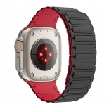 TECH-PROTECT REPLACMENT MAGNETIC ICONBAND FOR APPLE WATCH 4/5/6/7/9/SE (42/44/45/49 MM) black-red