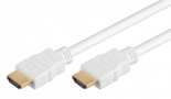 GOOBAY καλώδιο HDMI 2.0 61019 με Ethernet, 4K/60Hz, 18 Gbps, 1.5m, λευκό 61019