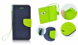 APPLE iPhone 13 - ΘΗΚΗ NETONE FANCY DIARY BOOK STYLE ΠΟΡΤΟΦΟΛΙ ΜΠΛΕ - LIME