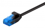 POWERTECH καλώδιο δικτύου CAB-N310, Cat 6 U/UTP, slim, copper, 3m, μαύρο CAB-N310