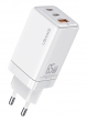 USAMS   US-CC180, USB & 2x USB-C, 65W PD, GaN,  CC180TC02