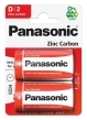 PANASONIC  Zinc Carbon, D/R20, 1.5V, 2 5410853032779