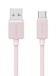 USAMS καλώδιο USB-C σε USB US-SJ688, 15W, 480Mbps, 1m, ροζ SJ688USB04