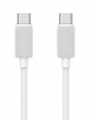 USAMS καλώδιο USB-C σε USB-C US-SJ691, 60W, 480Mbps, 1m, λευκό SJ691USB02