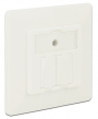 DELOCK Wall Outlet για Keystone 86219, 2 Port 86219