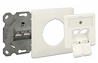 DELOCK Modular Wall Outlet Δικτύου, Cat.6A, 2x LSA, 2 Port 86195